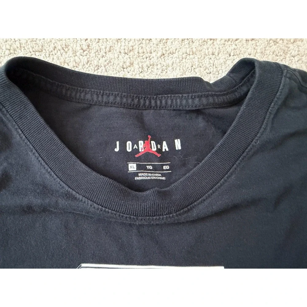 Nike Jordan Retro XI 11 Legacy 23 T-Shirt Black Men's XL